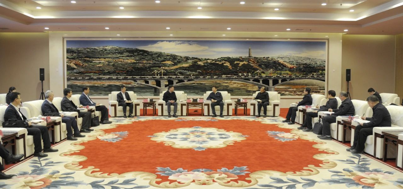 陜西省委常委、延安市委書記趙剛會見嚴鑒鉑董事長一行